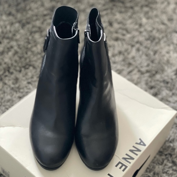 ANNE KLEIN ankle boots Black color size 9M - Picture 3 of 5